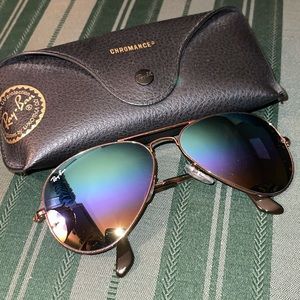RayBan Chromance Aviator Sunglasses